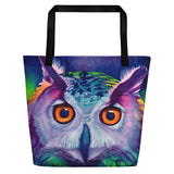 Owl "Hoot" Beach Tote Bag
